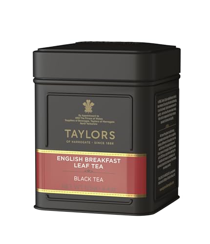 Taylors of Harrogate English Breakfast Loose Leaf Tea, 4.41 oz Tin