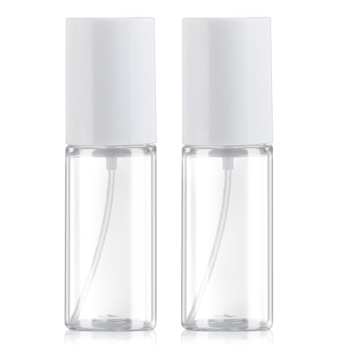 Boenoea Small Travel Spray Bottles 50ml Plastic Leak Proof 2 Pack