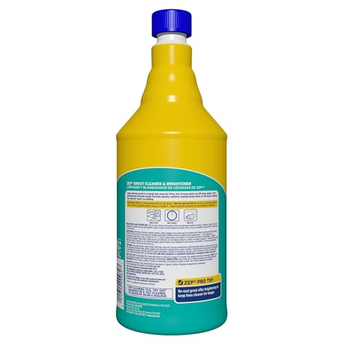 Zep Grout Cleaner and Brightener - 32 oz Pack of 1 for Tile & Grout