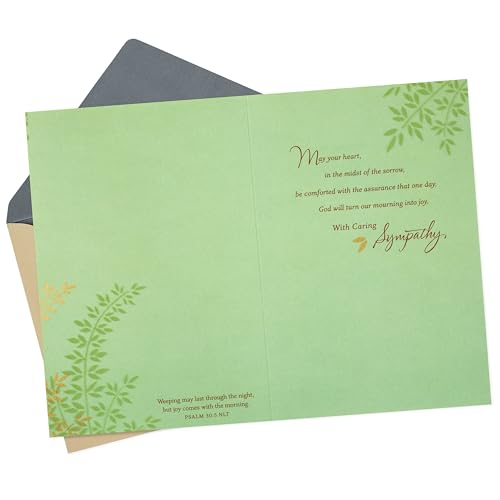 Hallmark Religious Sympathy Card with Foil Accents - 5.8 x 8.3 in