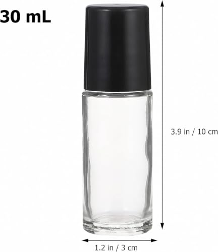 Sluswallow 30ml Glass Essential Oil Roller Bottles 2 Pcs