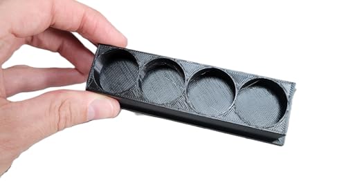 Znet3D Eye Drop Bottle Organizer Tray - 4 Slot Black Storage Rack