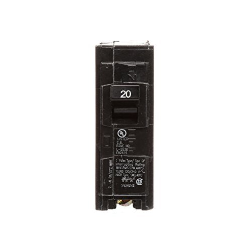 Siemens Q120 20-Amp Single Pole Circuit Breaker - 1 Pack, QP Type, 120V