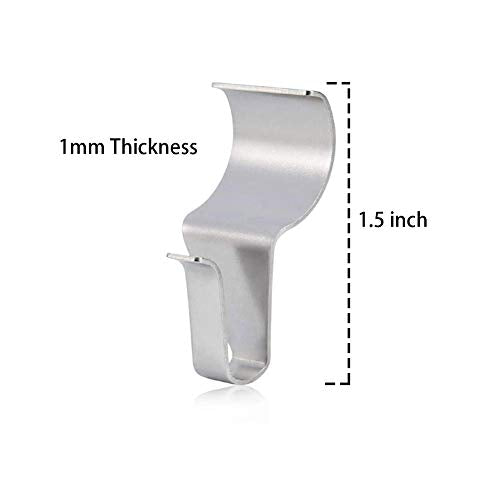 ReNext Low Profile Vinyl Siding Hooks - Stainless Steel No-Hole Hangers (2PK)