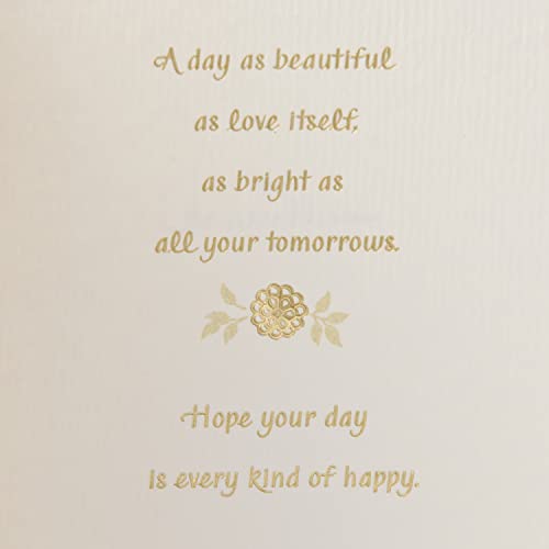 Hallmark Wedding Card (Mr. & Mrs.) - Elegant Floral Design