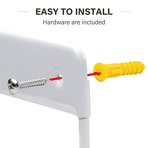 Alpinista White Ironing Board Hanger - Wall Mount for Laundry Rooms