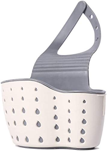VANVENE Saddle Kitchen Sink Sponge Holder - Off White 1-Pocket Organizer
