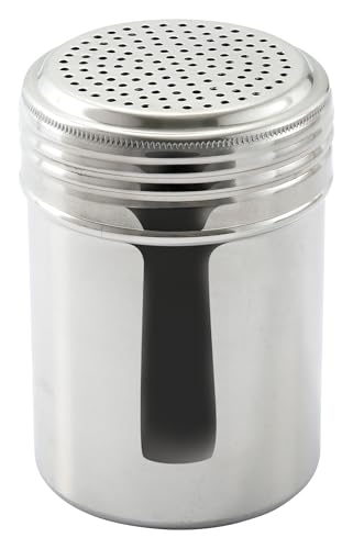 Winco 10 oz Stainless Steel Dredge for Flour, Sugar, Spices