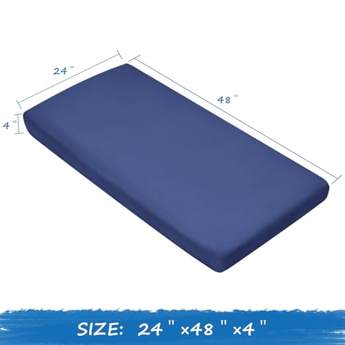 Coldwind Navy Nap Mat Sheet 24" x 48" x 4" for Kids