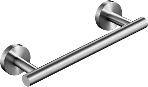 9 Inch Brushed Nickel Towel Bar - Rustproof Stainless Steel Holder