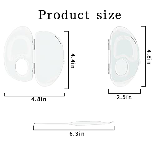 Transparent Acrylic Makeup Mixing Palette for Foundation and Cosmetics