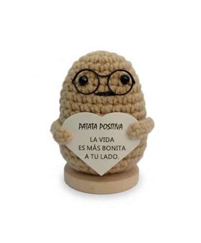 Handcrafted Crochet Potato Doll - Motivational Gift with Message