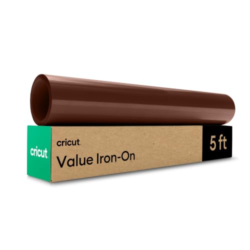 Cricut Value Iron-On Heat Transfer Vinyl - Brown, 12in x 5ft