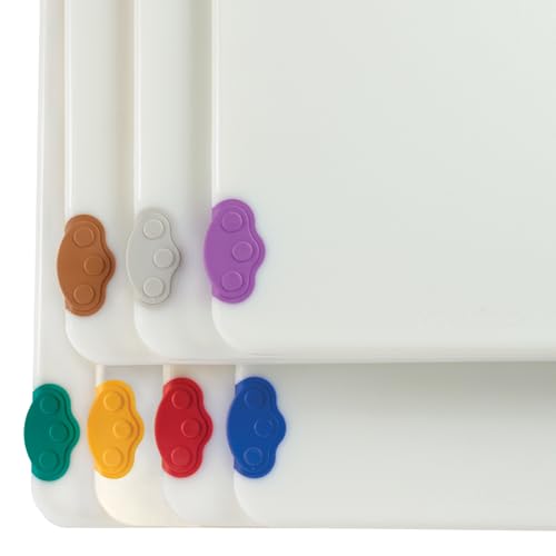 Winco Non-Slip Cutting Board with Hook, 18" x 24" x 1/2", Purple