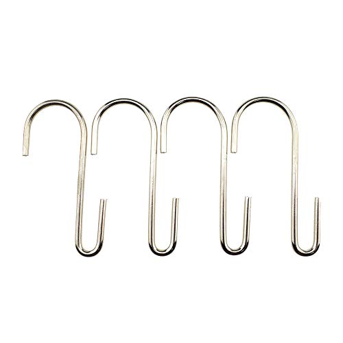 Angelkiss 3.7" Heavy-Duty S Hooks for Wire Shelving - 7 Pack, Rust-Proof