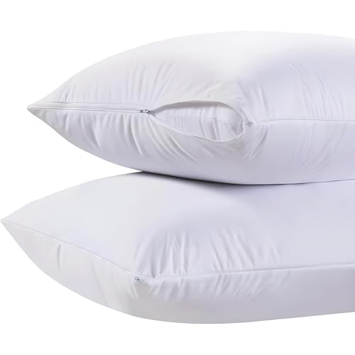 Ultra-Soft King Pillow Covers with Zipper - 2 Pack, 20x36