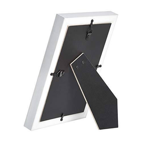 Amazon Basics Rectangular 5" x 7" Picture Frames, Nickel, 2-Pack