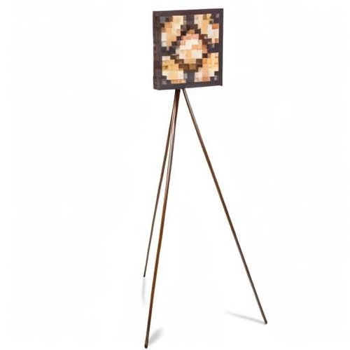 Minecraft Glowstone Tripod Floor Lamp | LED Light, Standing Lamp for Living Room | Home Decor Accessories and Room Essentials | Official Video Game Collectible | 62 Inches Tall