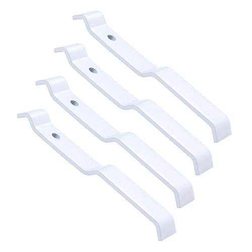 4-Pack White Wire Shelf Corner Support Brackets for ClosetMaid