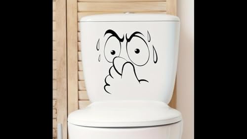 Abstract Animal Print Toilet Lid Decals - Humorous Bathroom Stickers