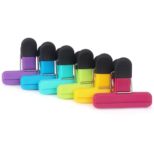 Tamaki 6 Pack Durable Plastic Chip Clips - Assorted Colors