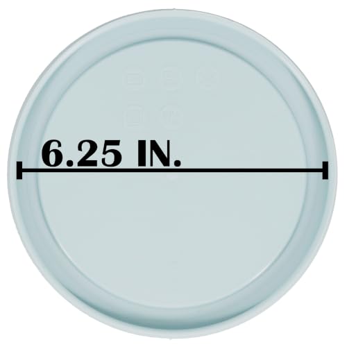 Pyrex 7201-PC Muddy Aqua Food Storage Lids - 3 Pack for 4-Cup Bowls, Made in USA