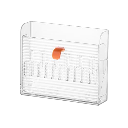Clear Wall-Mounted Makeup Organizer with 16 Slots - MORNITE