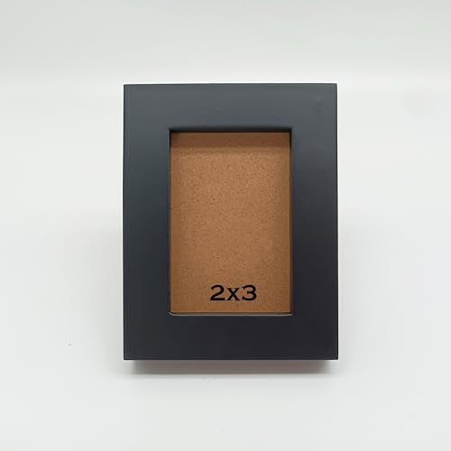 ZXT-parts 2x3 Inch Solid Wood Picture Frame - Black Acrylic Front