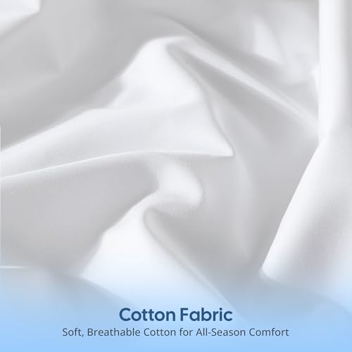 Dream Linen 2 Pack Standard Size Pillow Protectors - 20"x26" Breathable Zippered Covers
