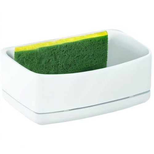 Command Under Sink Sponge Caddy, Total 2 Sponge Holders with 8 Command Strips, 2 Pack of 1 Caddy, Organize Damage-Free