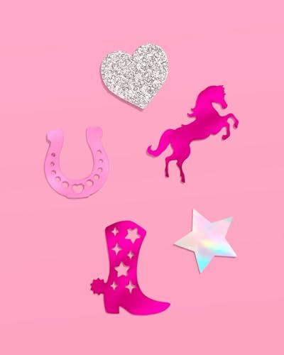 xo, Fetti Pink Pony Club Confetti - 200 Count Western Party Table Decor