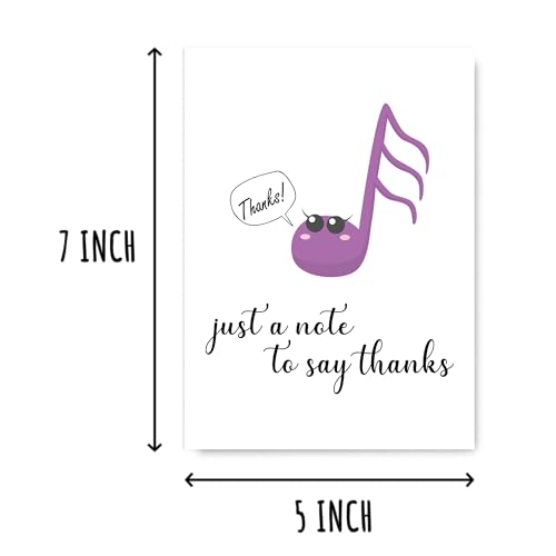 Funny Thank You Card - Just A Note to Say Thanks - 5x7