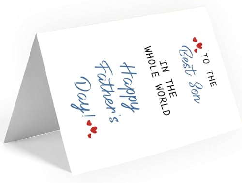 Father's Day Card for Son - Meaningful Greeting Card from Parents