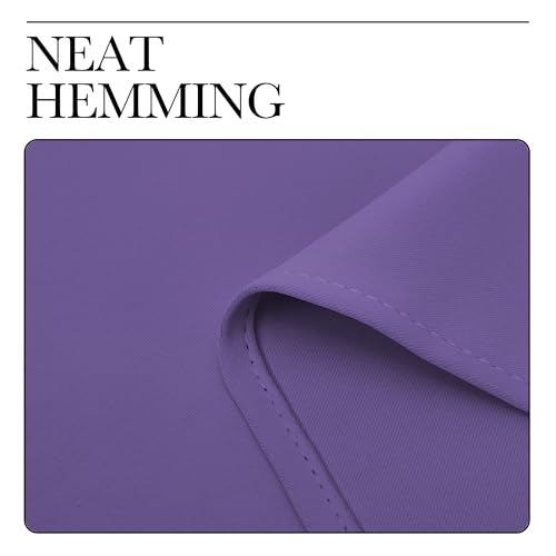 NICETOWN Lilac Purple Blackout Curtains, 52" x 63" (Set of 2)
