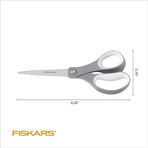 Fiskars 8" SoftGrip All-Purpose Scissors for Office & Crafts