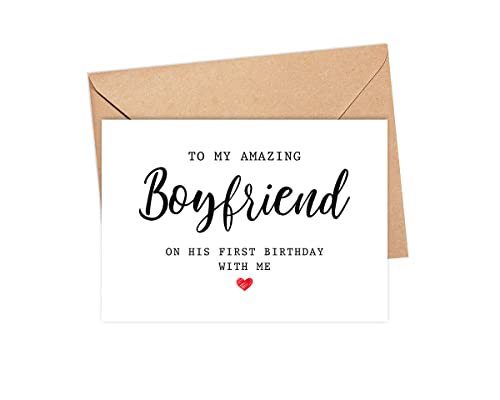 Happy Birthday Card for Boyfriend - First Birthday Together