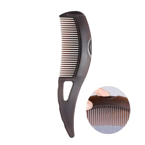 AMZWISH Dandruff Comb Set - Self-Cleaning Scalp Exfoliating Brush