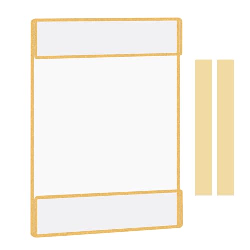 Bolidery 4x6 Acrylic Picture Frames, Gold Wall-Mount Floating Frames (Set of 6)