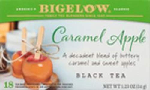 Bigelow Caramel Apple Black Tea Bags - 20 Count Pack of 6, 120 Total Caffeinated Tea Bags