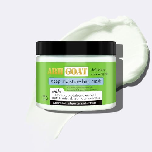 ARHGOAT Avocado Deep Moisture Hair Mask for Damaged Frizzy Hair 12 fl oz