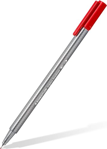 Staedtler Triplus Fineliner Pens - 0.3mm Fine Point, Assorted Colors (Pack of 10)
