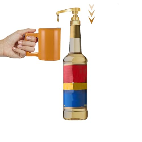 12-Pack Coffee Syrup Pump - Universal 750ml Flavor Dispenser for Bottles