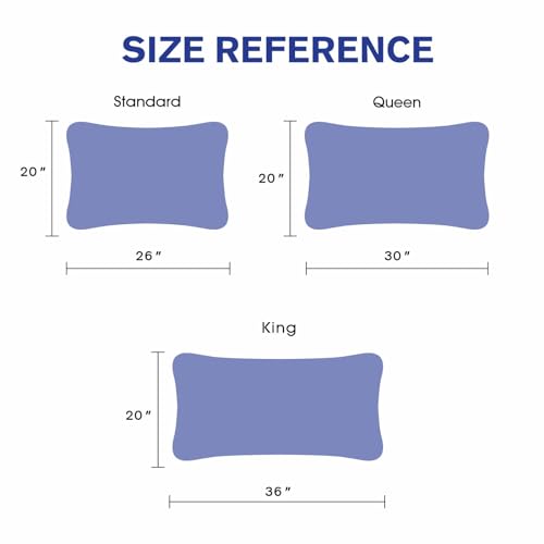 Standard Size Waterproof Pillow Protectors - 4 Pack, Hypoallergenic, Zippered