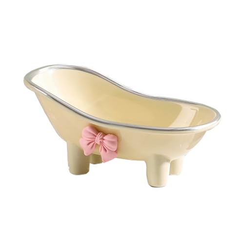 5.5" Mini Bathtub Soap Dish - Self-Draining Holder for Bathroom