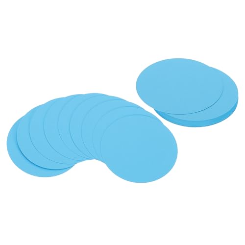 PATIKIL 3-Inch Round Card Stock Cutouts, 25Pcs Sky Blue Thick Paper Circles for DIY Crafts and Bulletin Boards