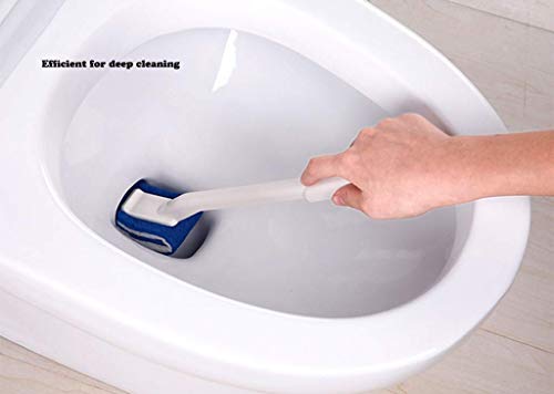 Jufay Scratch-Free Toilet Brush Set - Curved Design for Deep Cleaning