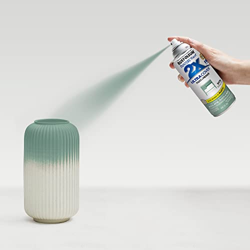 Rust-Oleum Painter's Touch 2X Ultra Cover Satin Spray Paint - Eucalyptus, 12 oz (Pack of 6)
