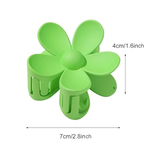 Qemixly Yellow Flower Hair Claw Clips Anti-Scratch Strong Hold Jaw Clips