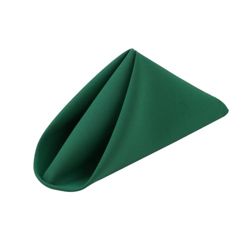 Kelly Green Washable Cloth Napkins Set of 24 - 18x18 Inch Table Linens