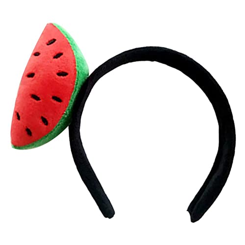 Sluswallow Watermelon Plush Headband Cute Fruit Hair Hoop Accessory
